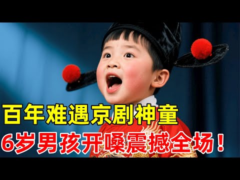 百年难遇的京剧神童!6岁小男孩自学京剧屡获金奖,开嗓惊呆全场评委【草根大明星】