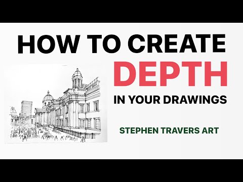How To Create Depth in Drawing -Creating the Effect of Distance