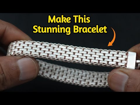 How to Make This Stunning Silver Bracelet | Handmade Silver Bracelet Tutorial | Gold Smith Luke 