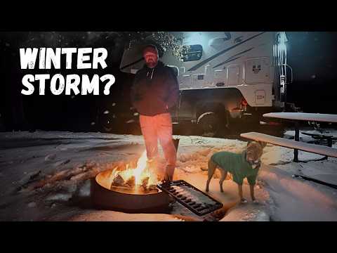 Heavy Wet Snow Storm While Truck Camping / Was Coming Back a Big Mistake?
