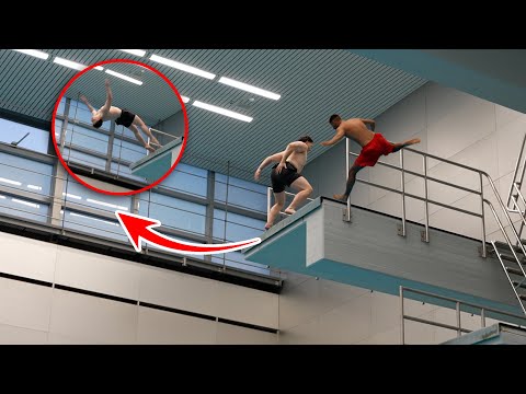 Jordan & Semih TURMSPRINGEN (backflip von 10 meter?)