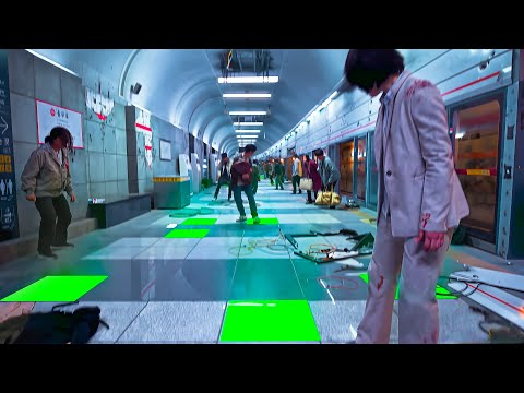 Monsters Flood the Subway and Only Those Who Stand on Green Tiles Will Survive