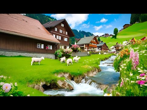 Appenzell Switzerland🇨🇭Countryside Walking Tour _ Swiss Village