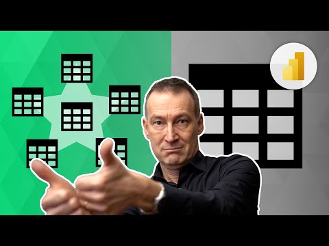 Star schema or single table in Power BI