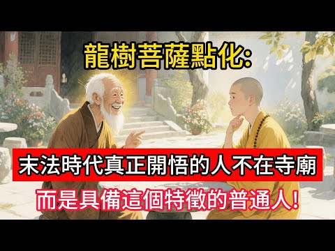 龍樹菩薩點化：末法時代，真正開悟的人不在寺廟，而是具備這個特徵的普通人。#佛學 #正能量 #菩提解脫道 #佛教文化 #佛教故事 #人生感悟