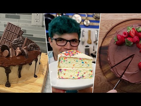 I Tried To Find the BEST Birthday Cake Recipe - Claire Saffitz, Tasty, Food with Chetna