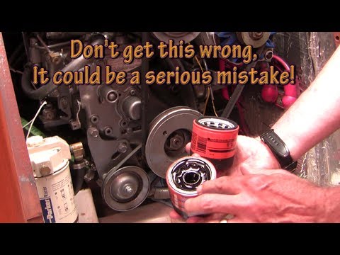 Yanmar marine diesel oil change