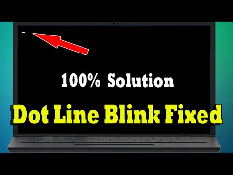 How to Fix Dot Blink Error In Computer or Laptop || Dot Blinking on Computer Screen