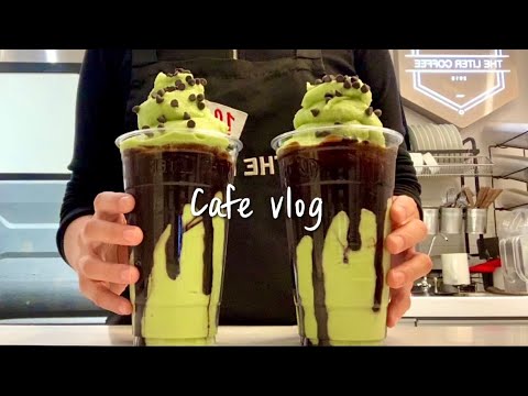 (Eng)💚💸⁉️If Dubai chocolate became a drink⁉️💸💚/ cafe vlog / asmr