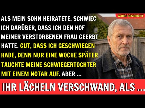 Als mein Sohn heiratete, schwieg ich darüber, dass ich den Hof meiner verstorbenen Frau geerbt hatte