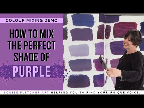 How to Mix the Perfect Purple : A Colour Mixing Demo