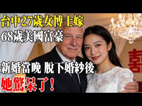 台中27歲女博士嫁68歲美國富豪，新婚當晚 脫下婚紗後，她驚呆了！#民間故事 #人間故事會