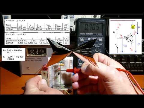 Der Transistor als Schalter (vereinfacht)
