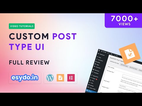 Custom Post Type UI Plugin || Tutorial || Review || Features || Wordpress Tutorials in Hindi