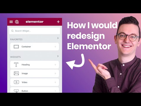 How I would redesign Elementor