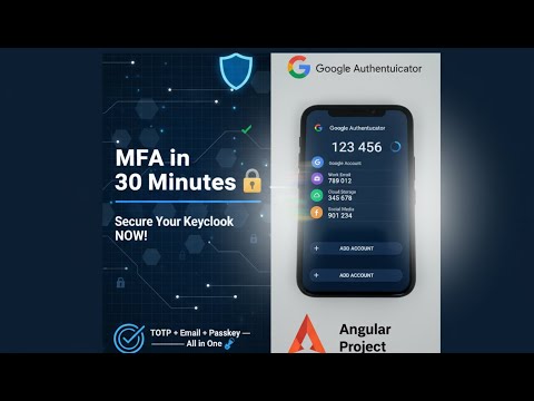 Add MFA to Keycloak + Angular in 30 Minutes! 🔐 | Full 2FA Setup with TOTP, Email & Passkeys