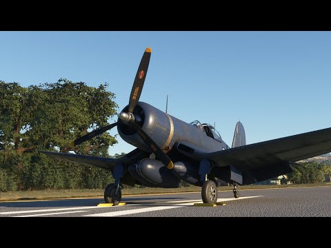 First look at the Blackbird Simulations F4U Corsair in Microsoft Flight Simulator