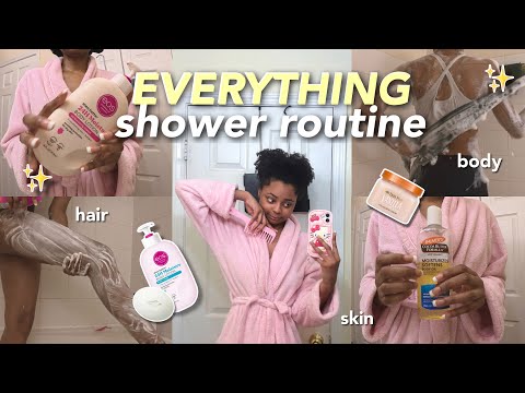 my EVERYTHING shower routine 🫧 | hair care, hygiene, skincare, body care, etc.