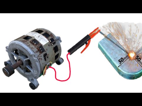 I Turn Old Washing machine Motor into a powerful welding machine