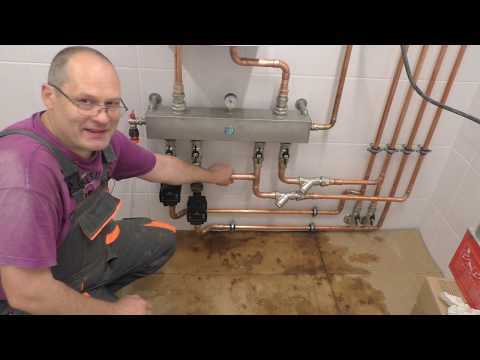 Настенный котел , гидрострелка Север , монтаж котельной , часть 2