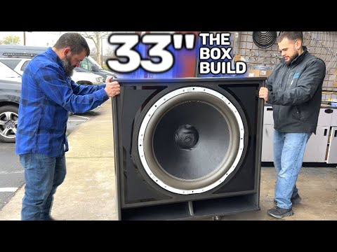 The Box is Built! 2 33" Subs for the home system (First of 2) assembled & ready to BASS 🔊🔊