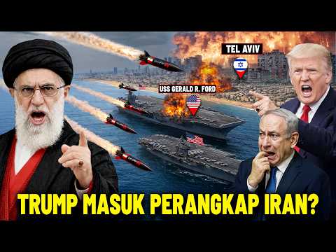 IRAN BERHASIL JEBAK TRUMP!? Rudal Teheran Kunci Kapal Induk USS Gerald R. Ford AS dan Tel Aviv