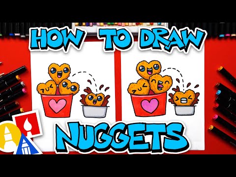 How To Draw Heart-Shaped Chicken Nuggets