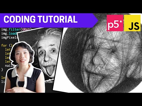 p5.js Coding Tutorial | String Art