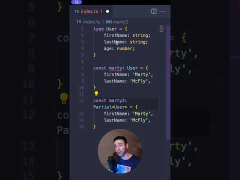 TypeScript Partial and Required Utility Types #Shorts