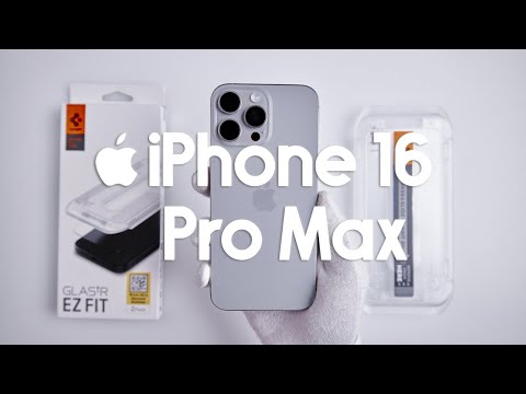 Spigen GLAS.tR EZ Fit Screen Protector Installation – iPhone 16 Pro Max