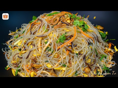 Stir-Fried Glass Noodles with Mixed Ingredients – Perfectly Non-Sticky, Springy, and Delicious!