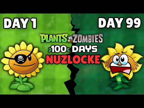 I Survived 100 Days In A Plants vs. Zombies Nuzlocke. It Was BRUTAL.