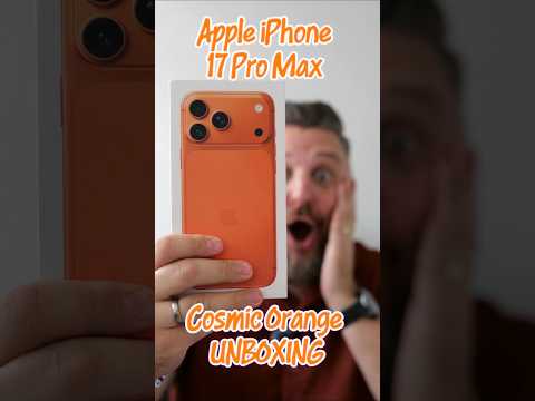 Apple iPhone 17 Pro Max Cosmic Orange Unboxing