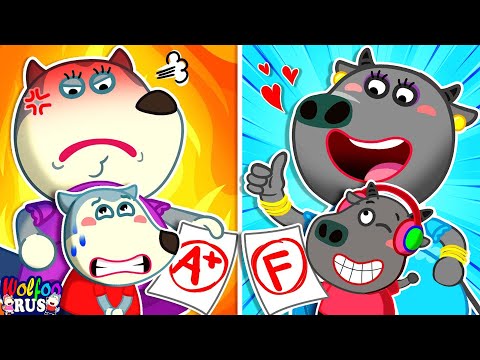 Wolfoo, не чувствуй зависти! Хороший студент против плохого студента | Wolfoo Russian