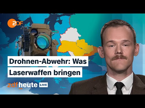 Drohnenwall: So funktionieren Iron Beam, Jammer & Co | Drohnen-Experte Hinz bei ZDFheute live