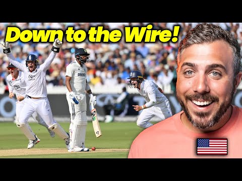 American Reacts to Dramatic Cricket Finale | England vs India