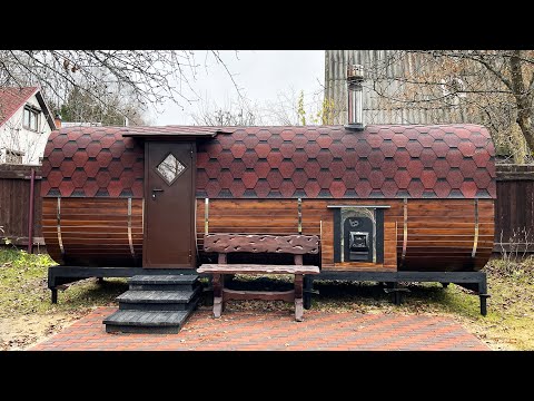 Я в восторге! Уютная 6-метровая квадро баня с правильной мойкой и парилкой. Русская баня от Bochky