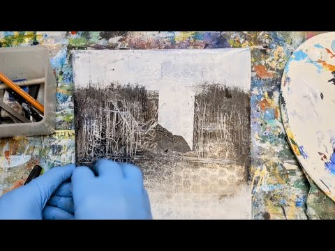 Repurpose Unwanted Paintings into Abstract Art | Reuse Old Canvas #abstractart #acrylicpainting