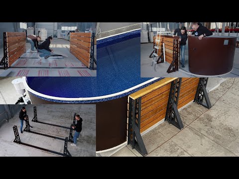 Монтаж овального Бассейна Лагуна - Установка Без Ошибок своими руками. Сборка бассейна по технологии