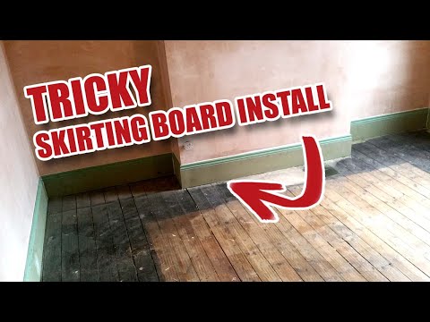 Installing Tall Skirting Board / Baseboard in a Victorian House