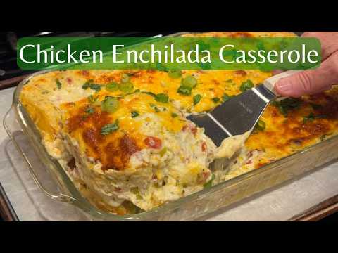 When You're Craving Mexican Food - Chicken Enchilada Casserole!