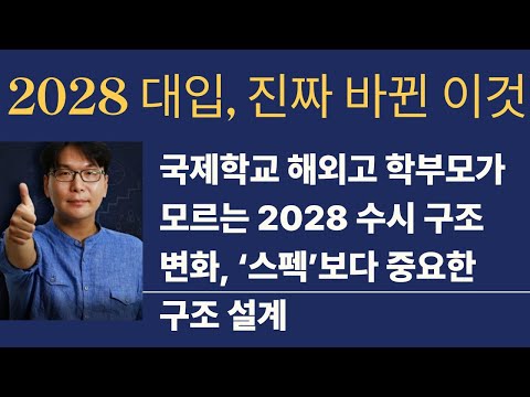 2028 대입, 국제학교·해외고 수시 학종 전략 바뀐다. ‘보완’ 아닌 ‘재구조화’ 필요 제주국제학교 서울대 의대 생기부 해외고 검정고시 서울권 대학 카이스트 대체서식