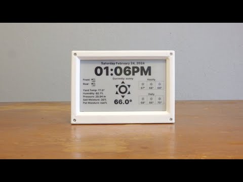 Making an E-paper Dashboard with ESPHome