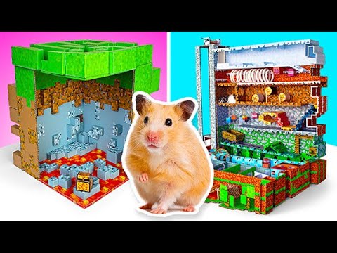 Minecraft Mazes For Your Pet Hamster || Real Hamster Adventure In Minecraft