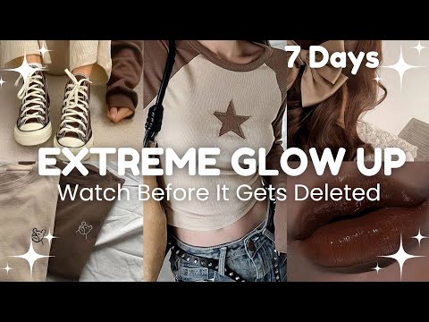 Extreme Glow Up In 7 Days 🤎✨ [ Watch Before It Gets Deleted]