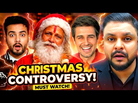CHRISTMAS CONTROVERSY! 😳 ELVISH YADAV | DHRUV RATHEE | ANDHBHAKT | GODI MEDIA | MR REACTION WALA