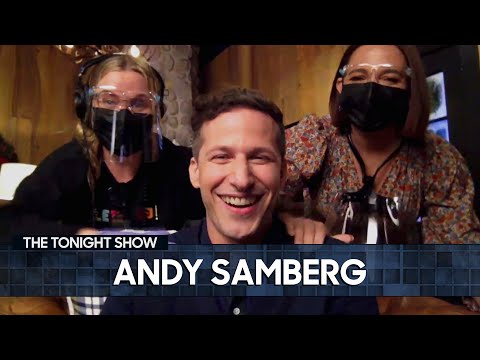 Maya Rudolph & Amy Poehler Hijack Andy Samberg's Interview | The Tonight Show Starring Jimmy Fallon