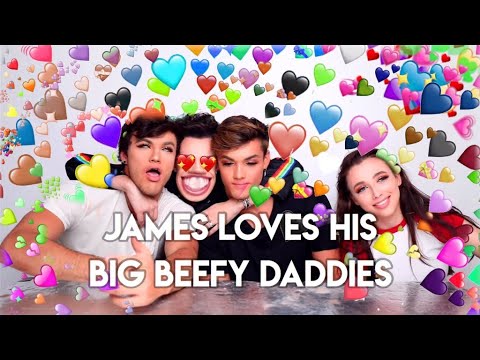 James Charles flirting with the Dolan twins for five minutes straight