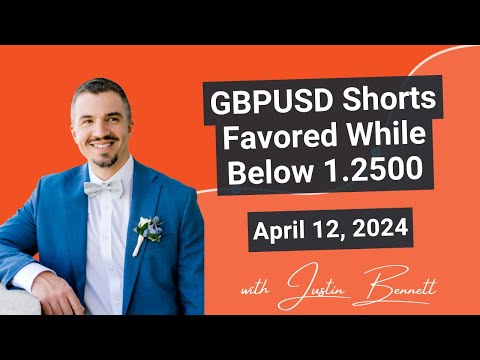 GBPUSD Shorts Favored While Below 1.2500 (April 12, 2024)