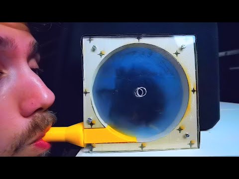 Tesla Turbine [Smoke Flow Slow Mo]